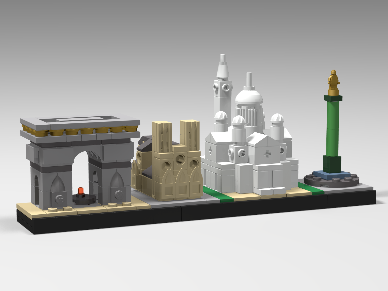 I turned the Lego Paris skyline into a mech : r/lego